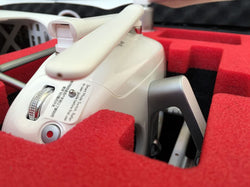 Custodia professionale - Custodia da trasporto adatta per DJI Phantom 4 Professional Plus e Obsidian con spazio per 6 batterie + accessori - MC-CASES - Made in Germany - Custodia per esterni - Impermeabile IP67