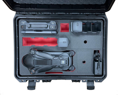 MC-CASES® Custodia per DJI Mavic 3 - Explorer Edition - con molto spazio per gli accessori - Made in Germany