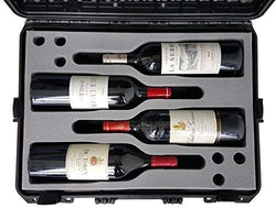 Wine suitcase Wine trolley "Winebuddy" Travel suitcase in a noble look with extendable handle - protection for up to 8 wines - premium quality