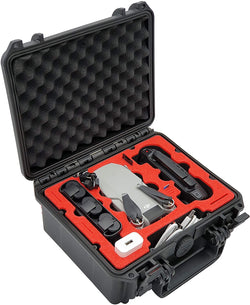 MC-CASES® Custodia compatta per DJI Mavic Mini e accessori - Per Flymore combo senza protezioni per le eliche - Impermeabile - Molto robusto - Made in Germany