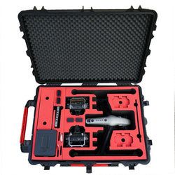 Custodia da trasporto professionale per DJI Inspire 2 - Modalità di atterraggio - Spazio per X4S/X5S - 20 batterie, lenti ecc.